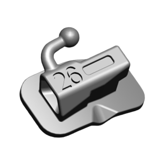 2G Bukkalröhrchen für den ersten Molar, einzeln, mit Mesh-Basis, Roth oder MBT System, präzise und komfortable Anwendung