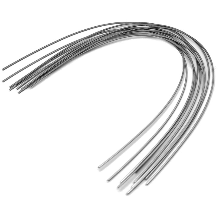 Centraliss Stainless Steel Archwires for orthodontics, Ovoid and Natural shapes, 10-piece pack, round and rectangular sizes