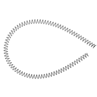 Kieferorthopädische NiTi Offene Druckfedern Centraliss - 2x180mm