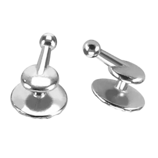Kieferorthopädische Buttons mit Haken rund Centraliss - 10 Stk.
